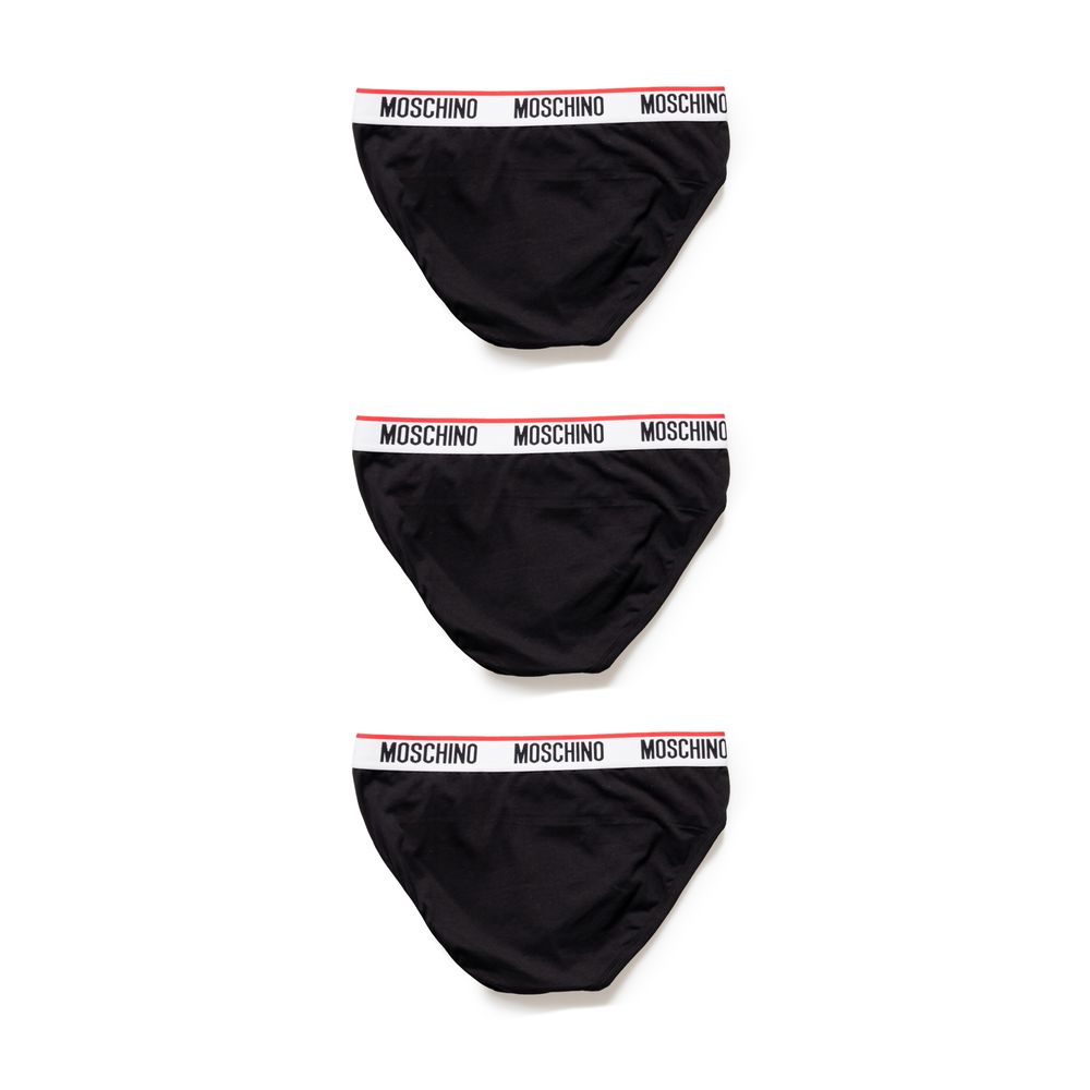 Moschino Black Cotton Underwear