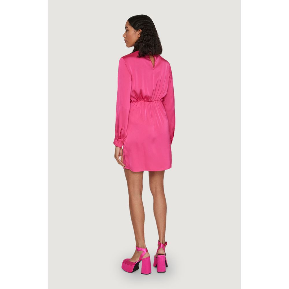 Vila Clothes Pink Polyester Dress