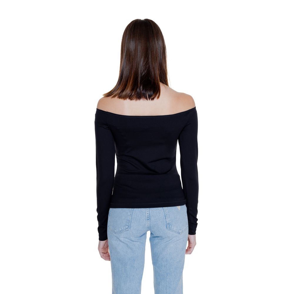 Tommy Hilfiger Jeans Black Sustainable Viscose Tops & T-Shirt