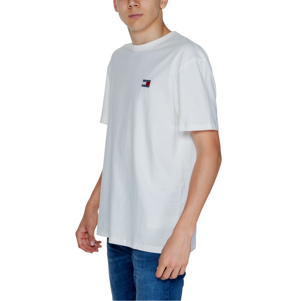 Tommy Hilfiger Jeans White Cotton T-Shirt