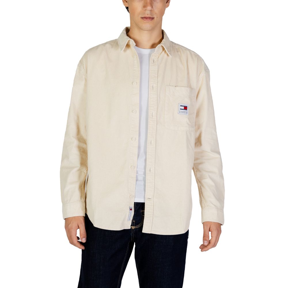 Tommy Hilfiger Jeans Beige Organic Cotton Shirt