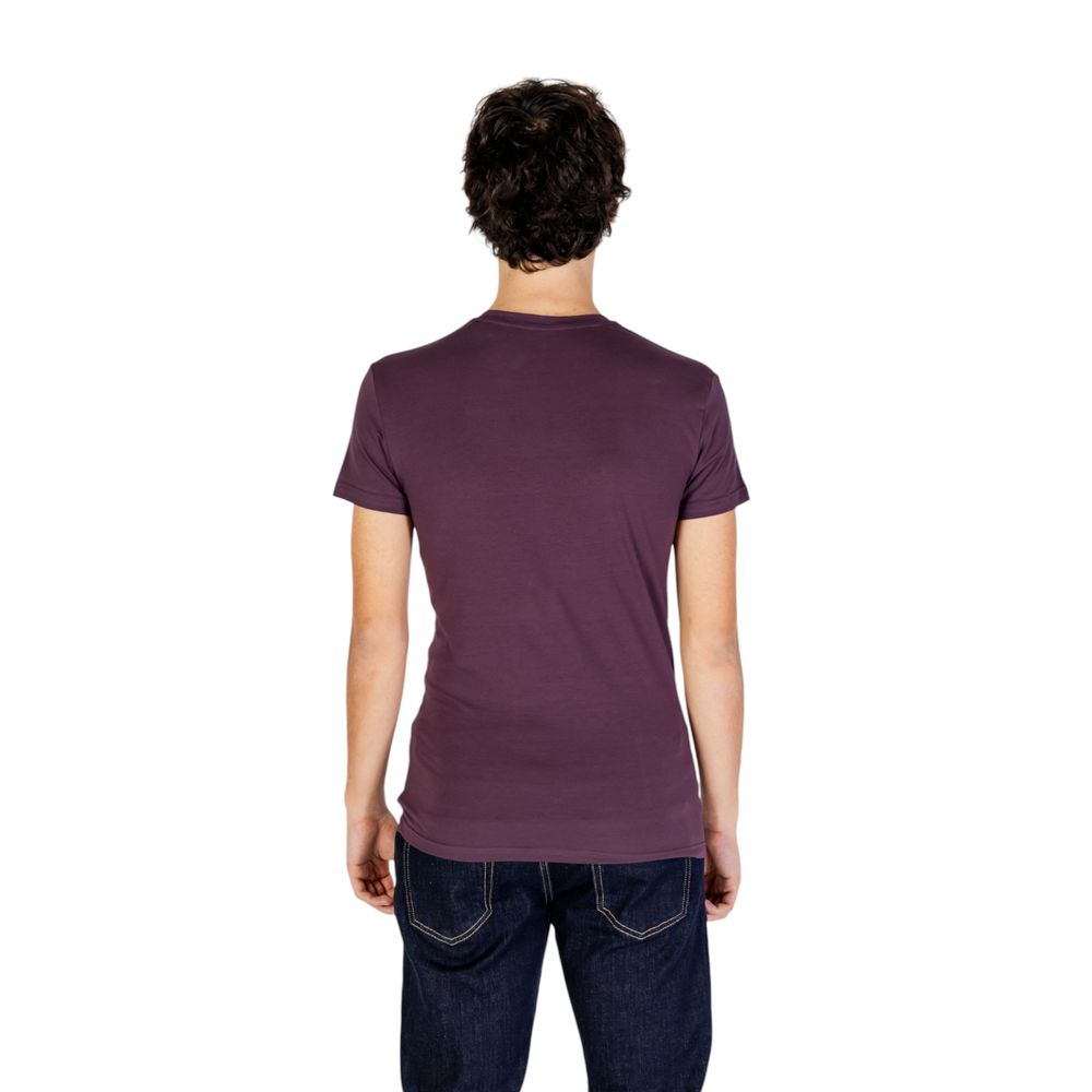 Emporio Armani Underwear Purple Cotton T-Shirt