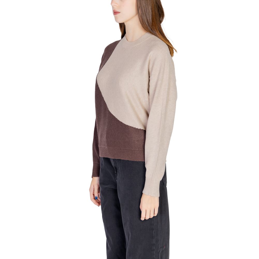 Jacqueline De Yong Brown Viscose Sweater