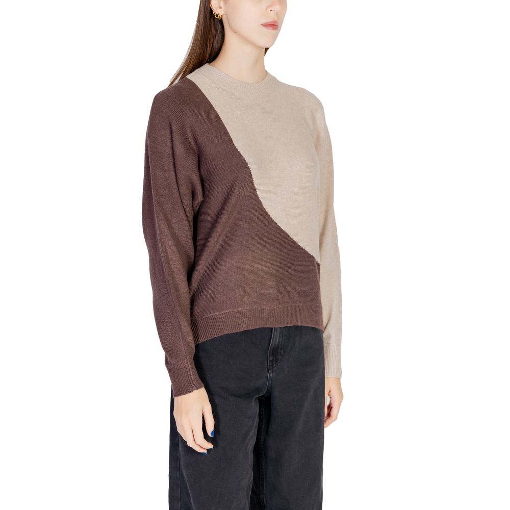 Jacqueline De Yong Brown Viscose Sweater