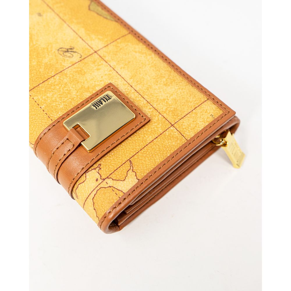 Alviero Martini Prima Classe Beige Leather Wallet