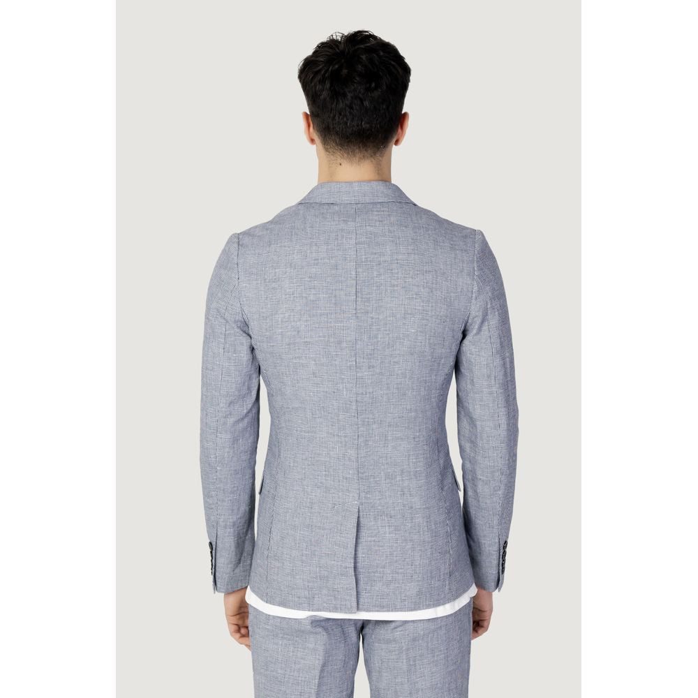 Antony Morato Blue Linen Suit