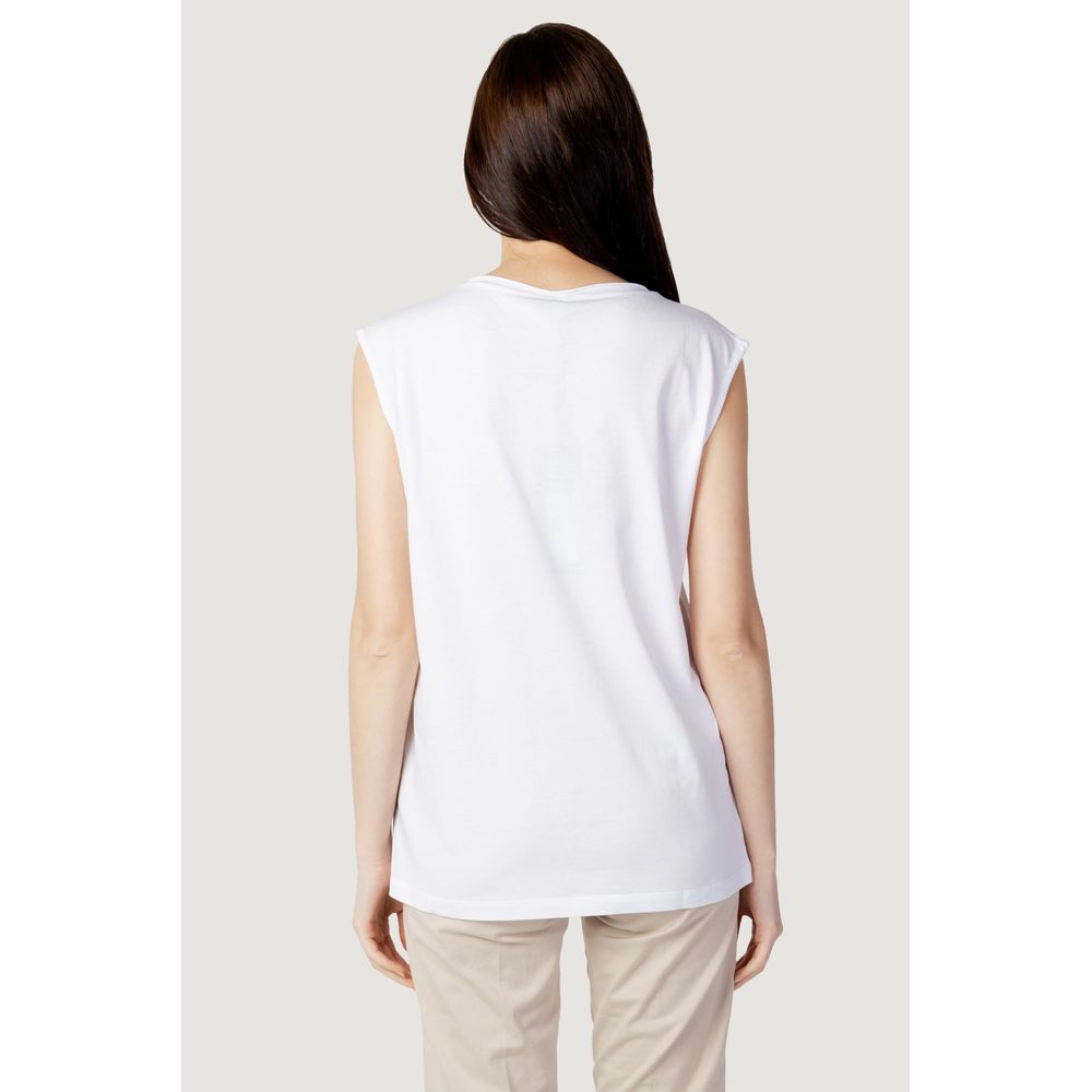 Blauer White Cotton Tops & T-Shirt