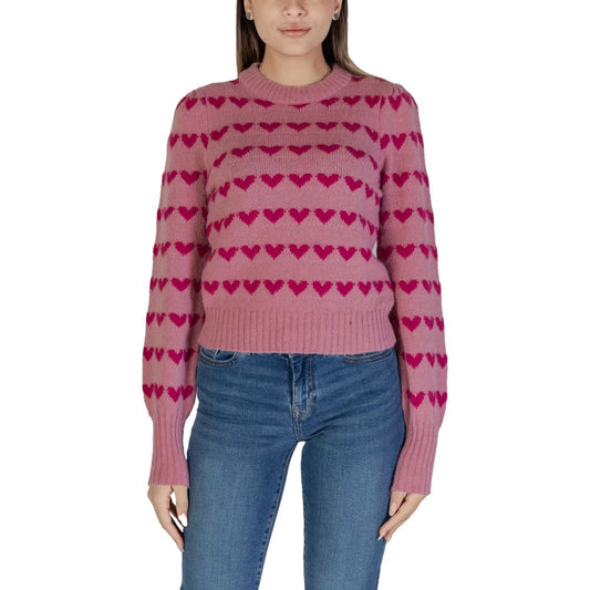 Jacqueline De Yong Pink Polyester Sweater