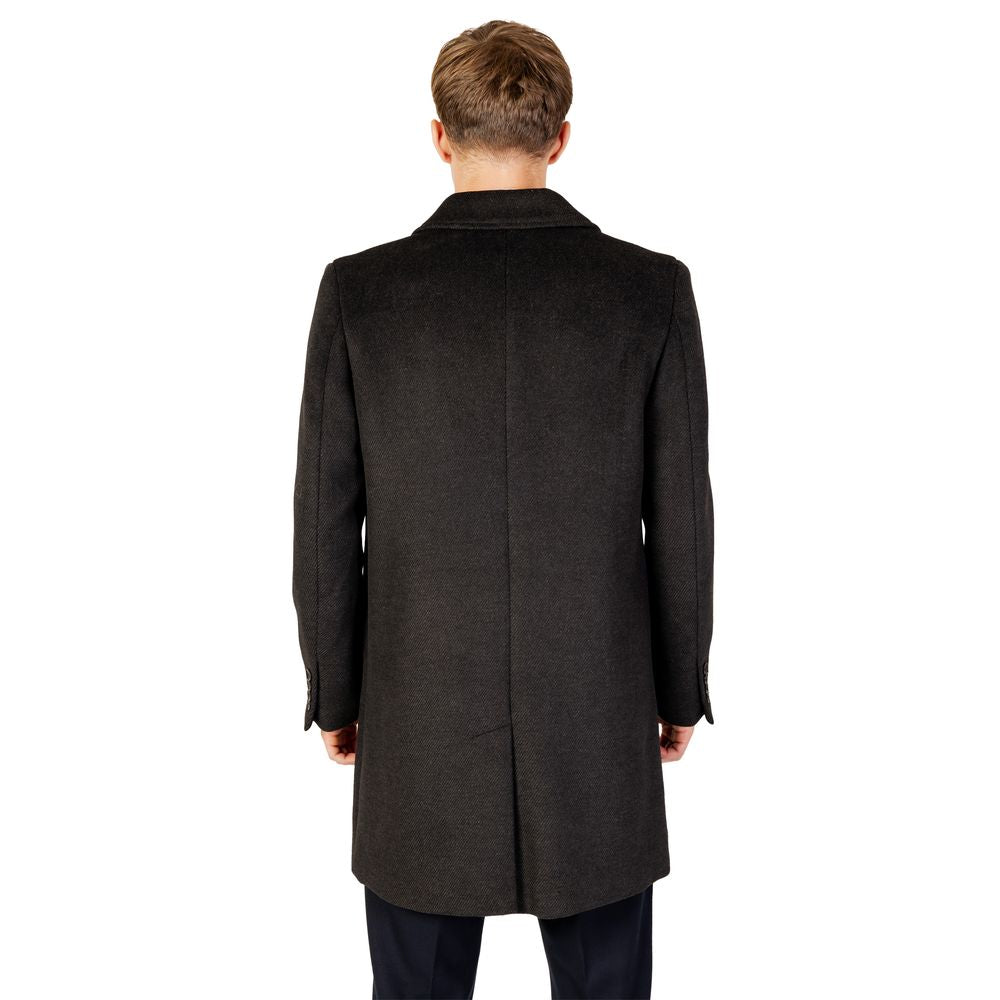 Antony Morato Black Polyester Coat