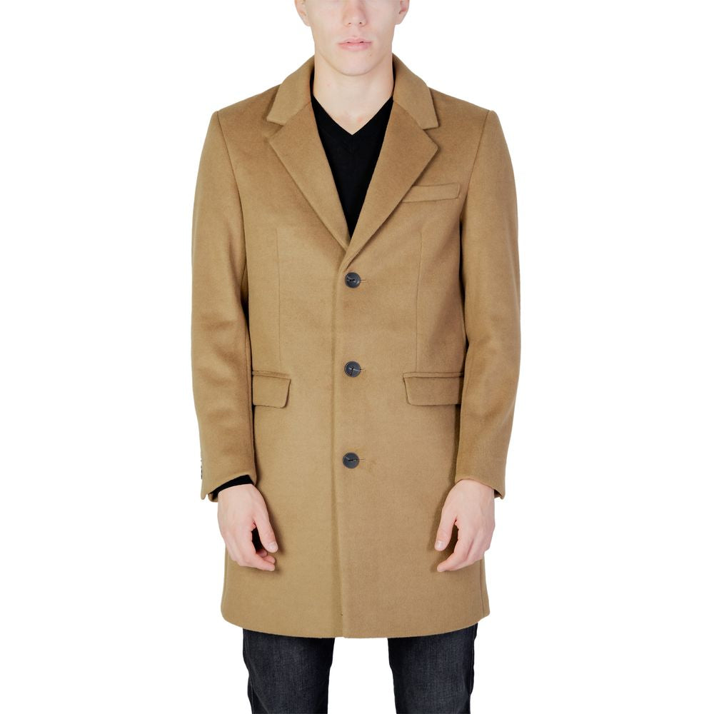 Antony Morato Beige Polyester Coat