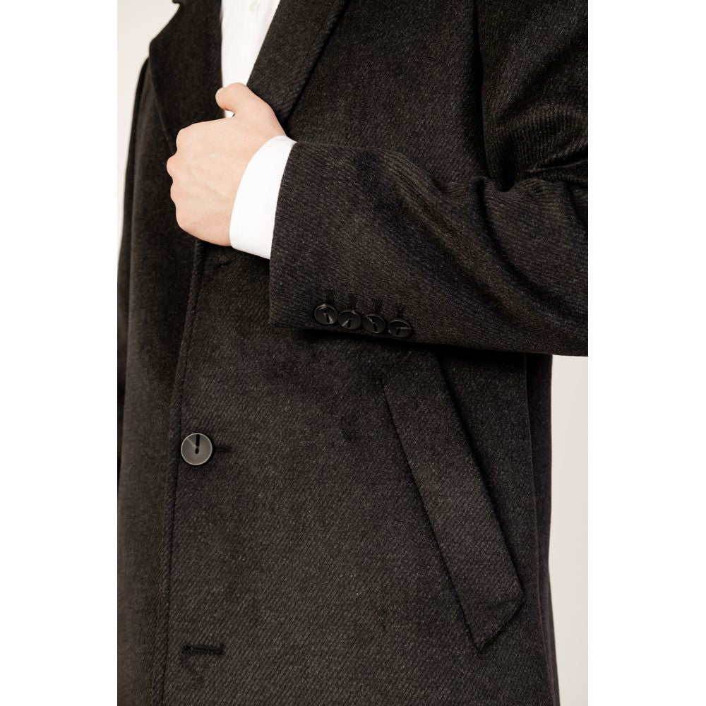 Antony Morato Black Polyester Coat