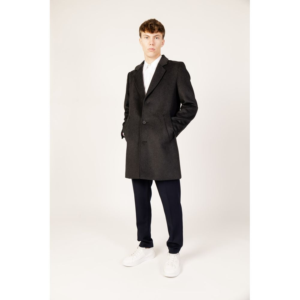 Antony Morato Black Polyester Coat