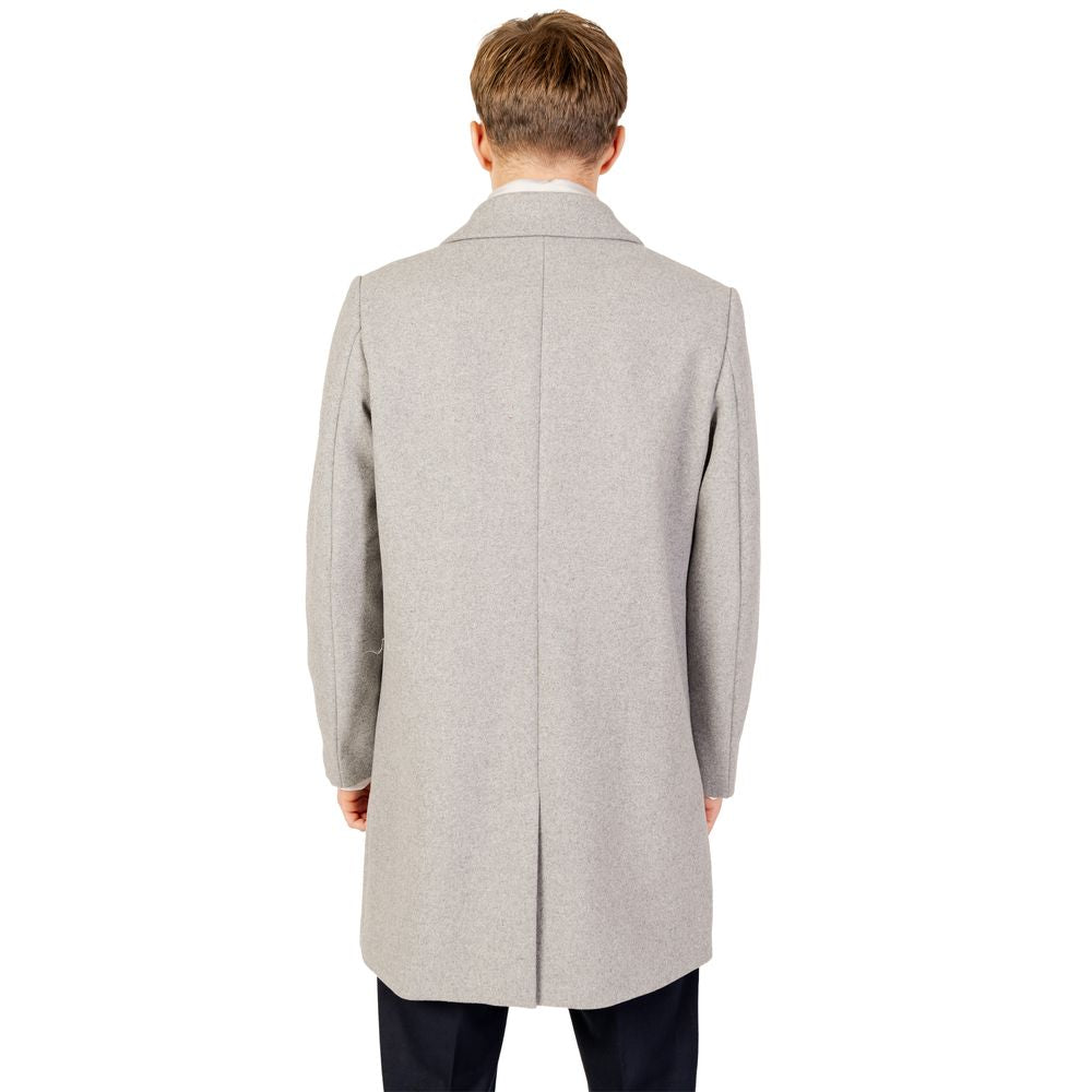 Antony Morato Gray Polyester Coat