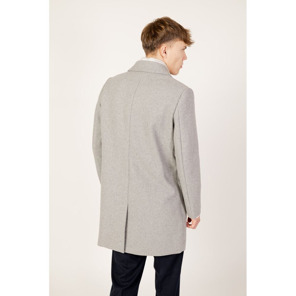 Antony Morato Gray Polyester Coat