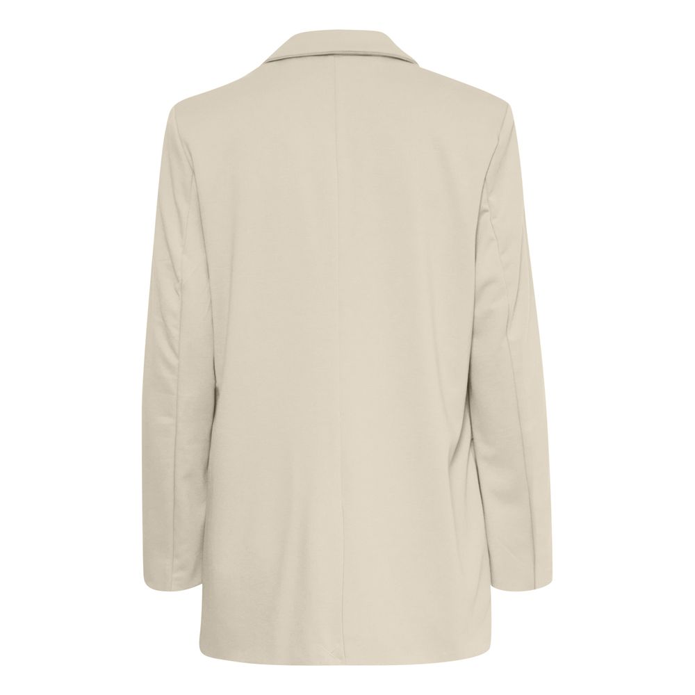 ICHI Beige Recycled Polyester Suits & Blazer