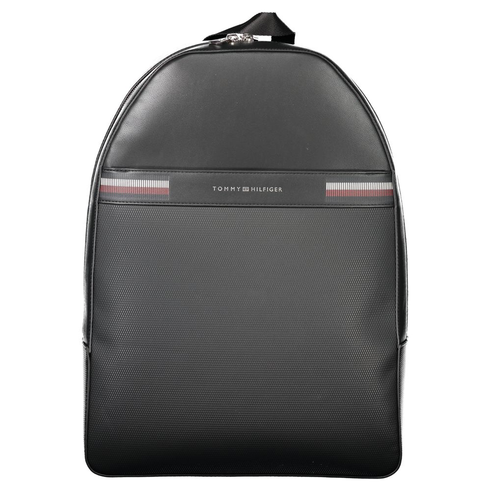 Tommy Hilfiger Black Polyester Backpack