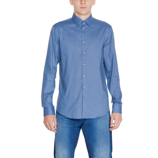 Calvin Klein Blue Cotton Shirt