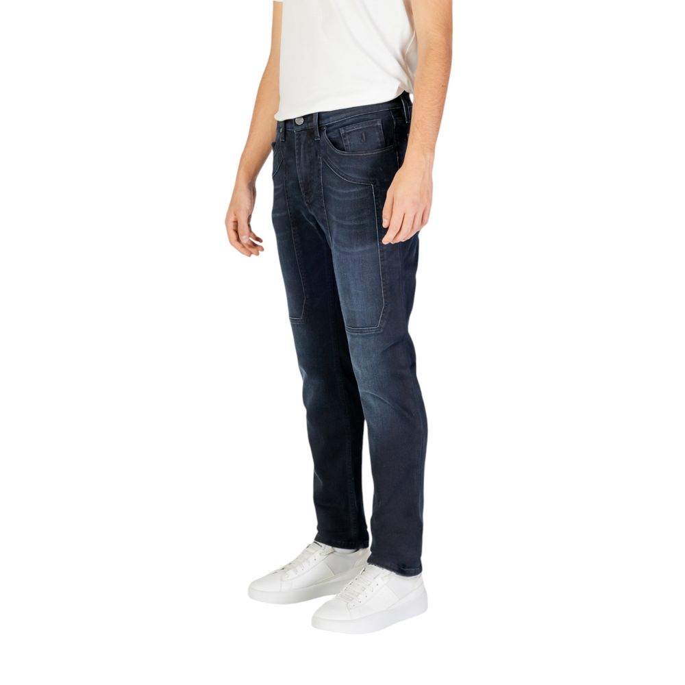 Jeckerson Black Cotton Jeans & Pant