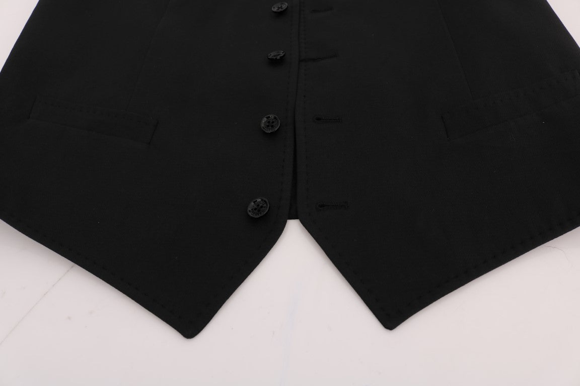 Dolce &amp; Gabbana Black STAFF Cotton Vest