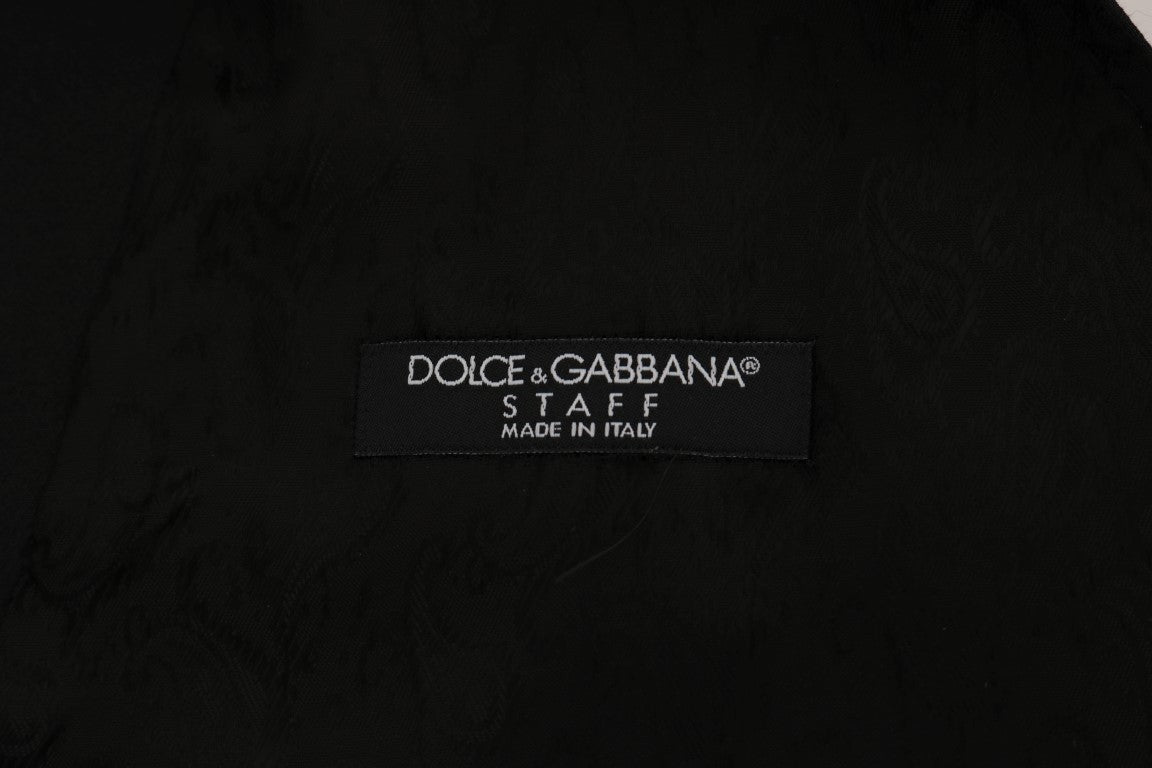 Dolce &amp; Gabbana Black STAFF Cotton Vest