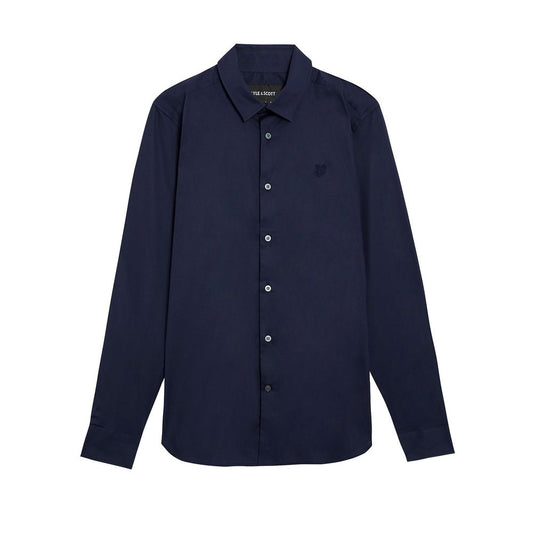 Camicia in cotone blu Lyle & Scott