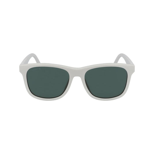 Lacoste – Weiße Sonnenbrille mit Spritzguss