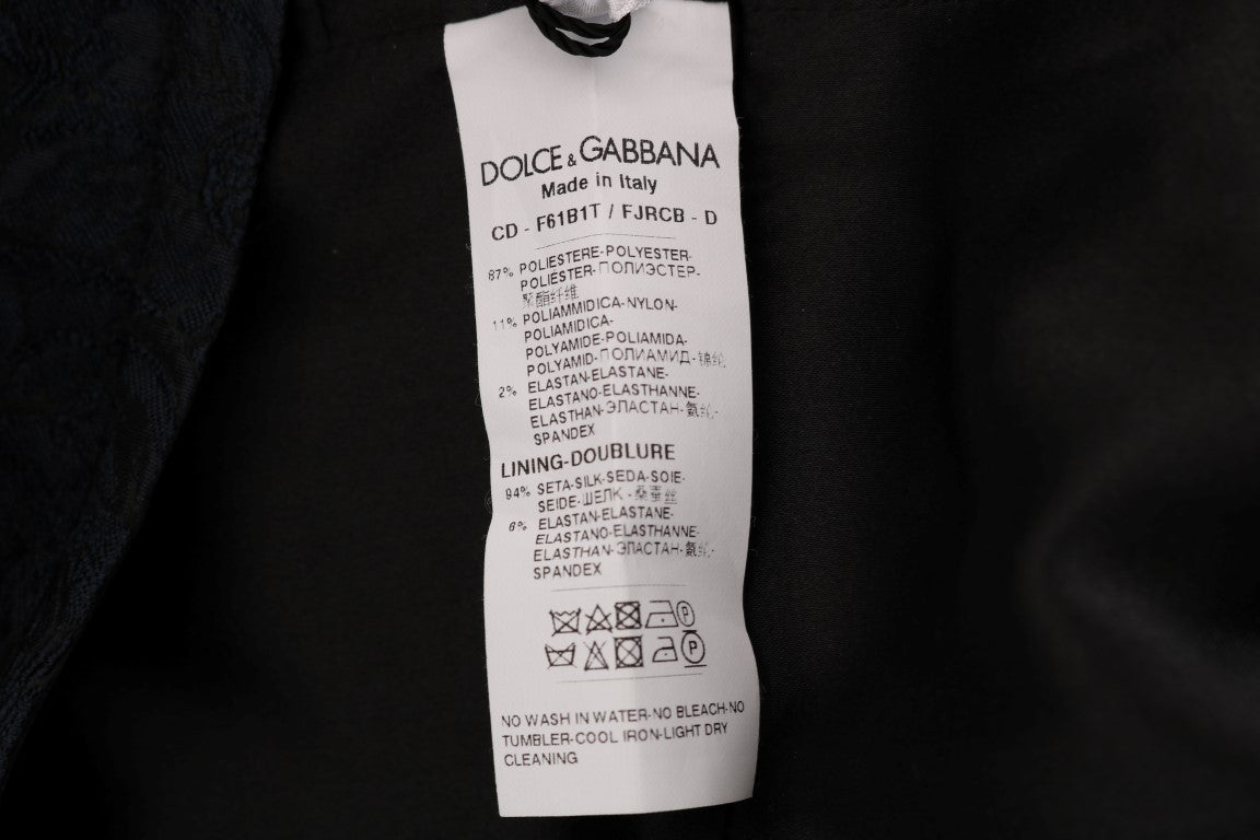 Dolce &amp; Gabbana Mini-Flare-Kleid aus Blumenbrokat