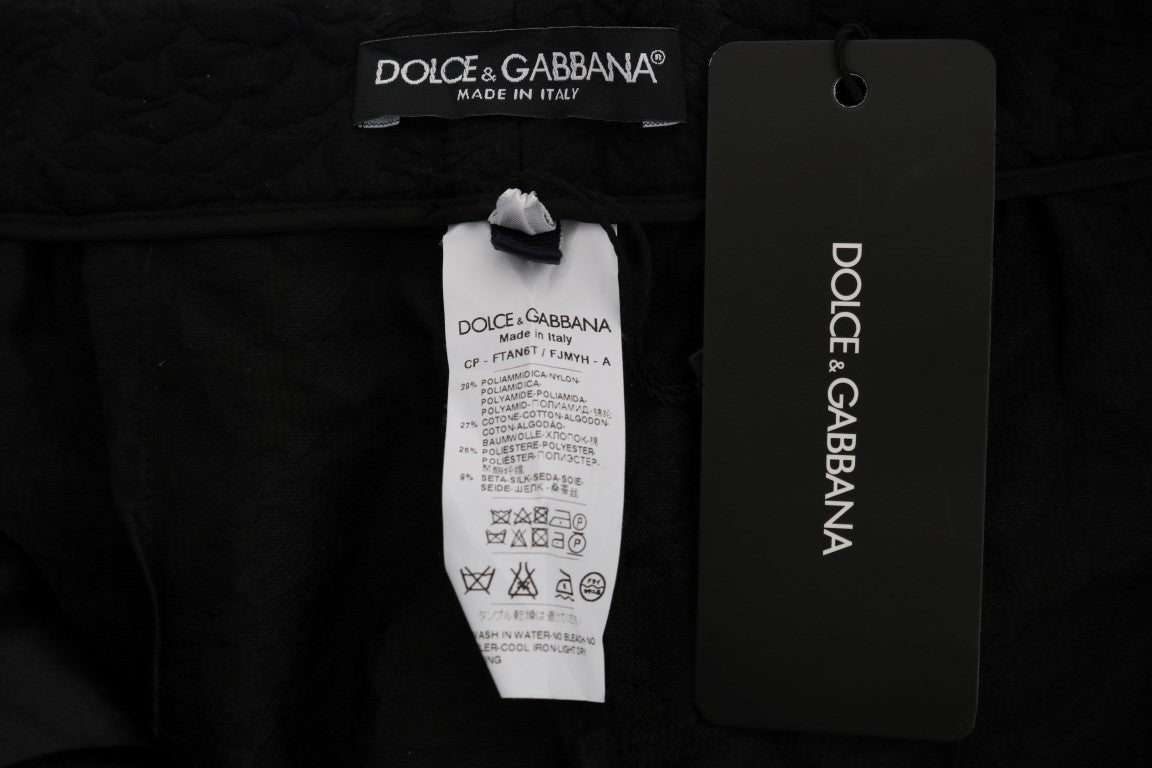 Dolce &amp; Gabbana Elegante Shorts aus Blumenbrokat