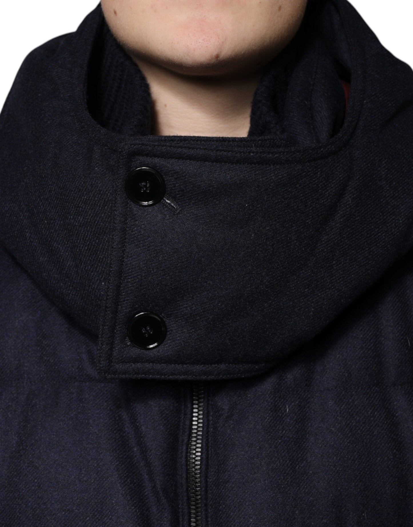 Giacca da uomo Dolce &amp; Gabbana in nylon nero con cappuccio
