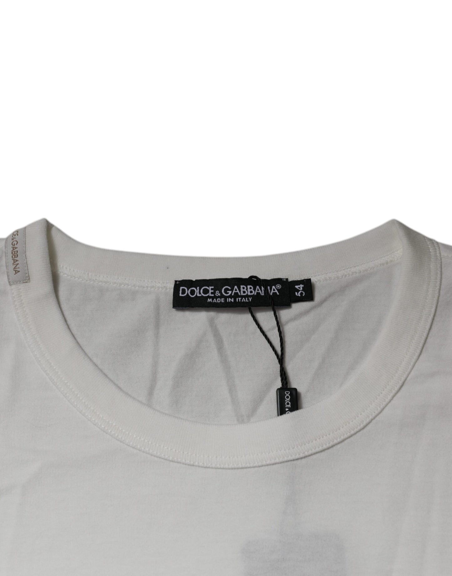 Dolce &amp; Gabbana White Royals Heritage Cotton T-shirt