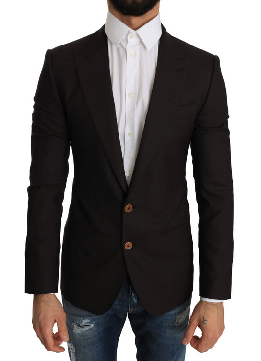 Dolce &amp; Gabbana Brown Wool SICILY Jacket Coat Blazer