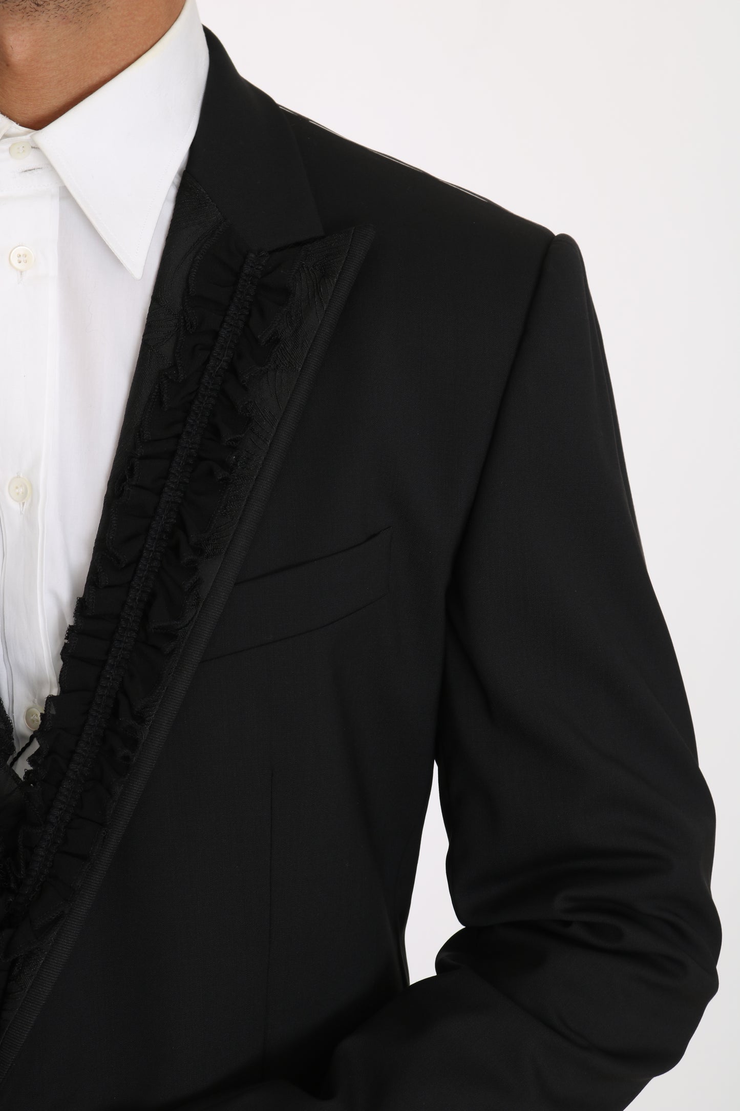 Dolce &amp; Gabbana Black Wool MARTINI Torrero Blazer Jacket