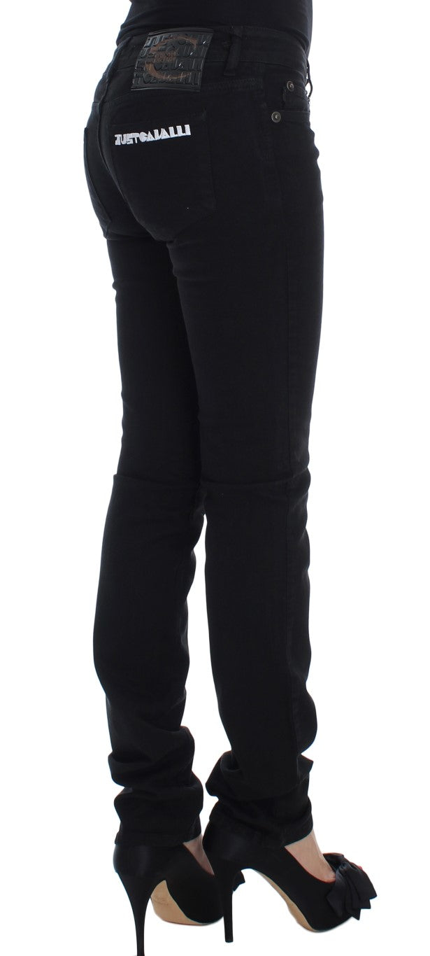 Cavalli Chic Slim Skinny Jeans in Schwarz