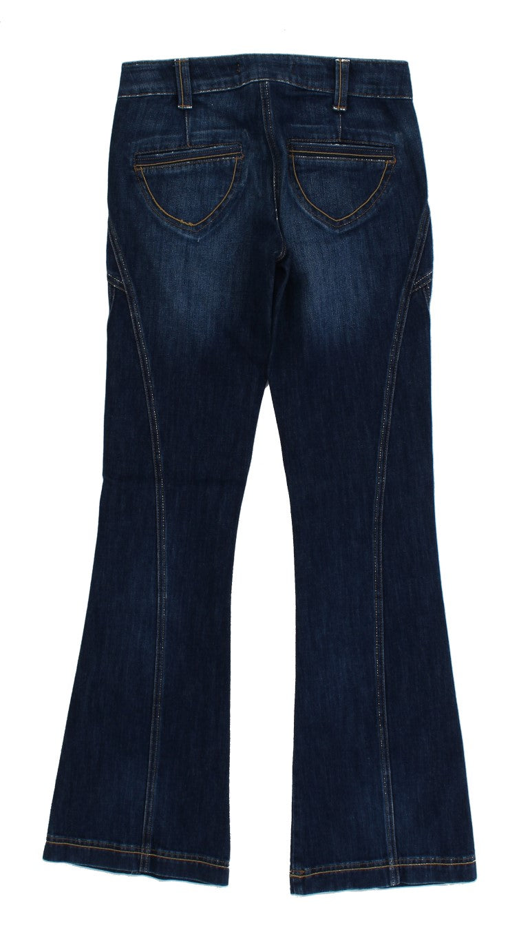 Cavalli Elegant Flare Leg Denim mit niedriger Taille