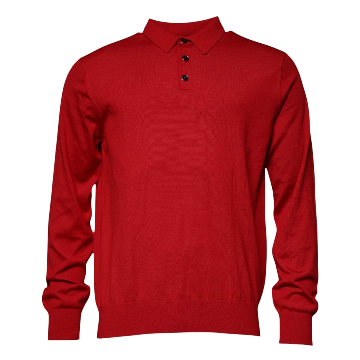 Dolce &amp; Gabbana Roter Kaschmirpullover mit Kragen