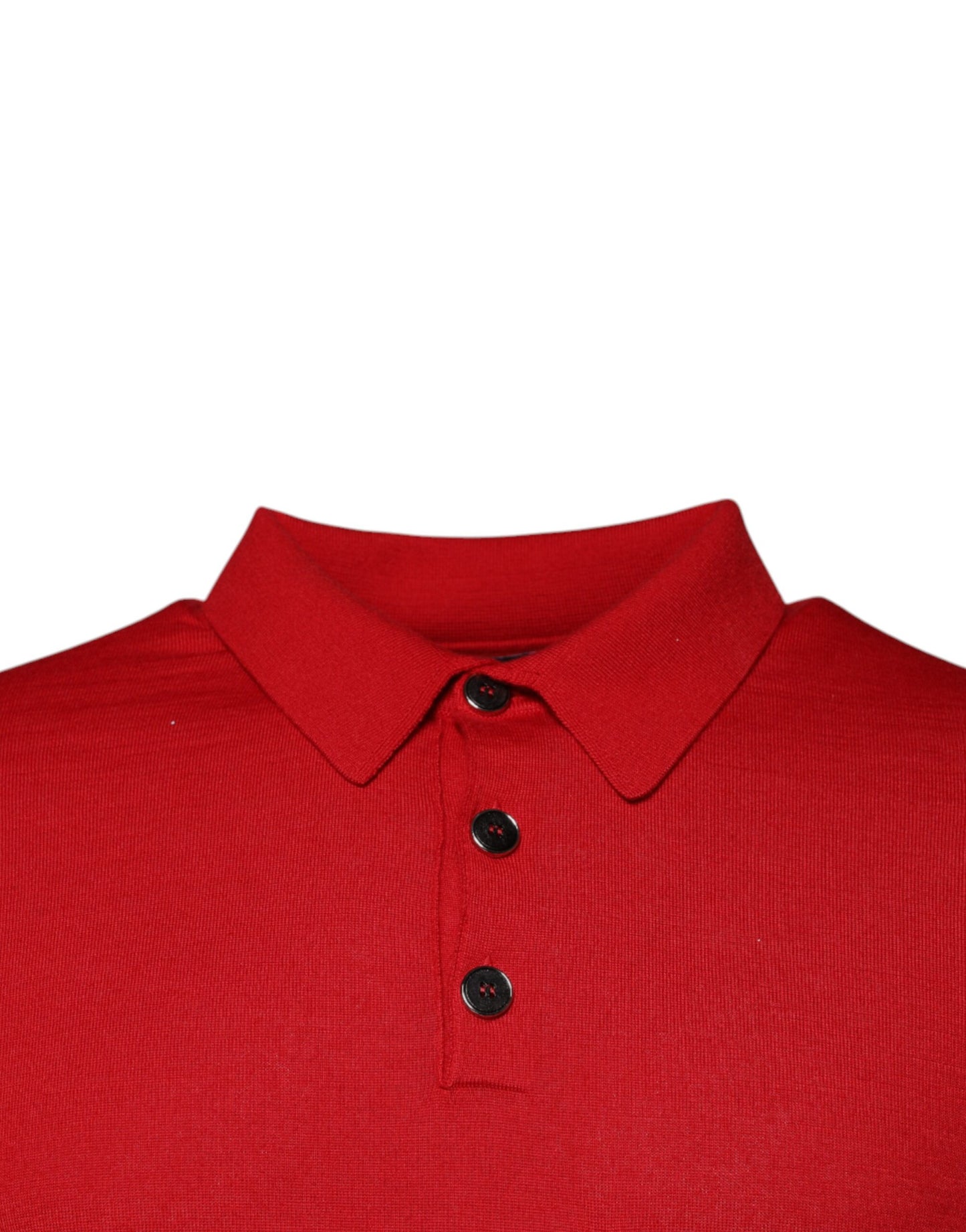 Dolce &amp; Gabbana Roter Kaschmirpullover mit Kragen