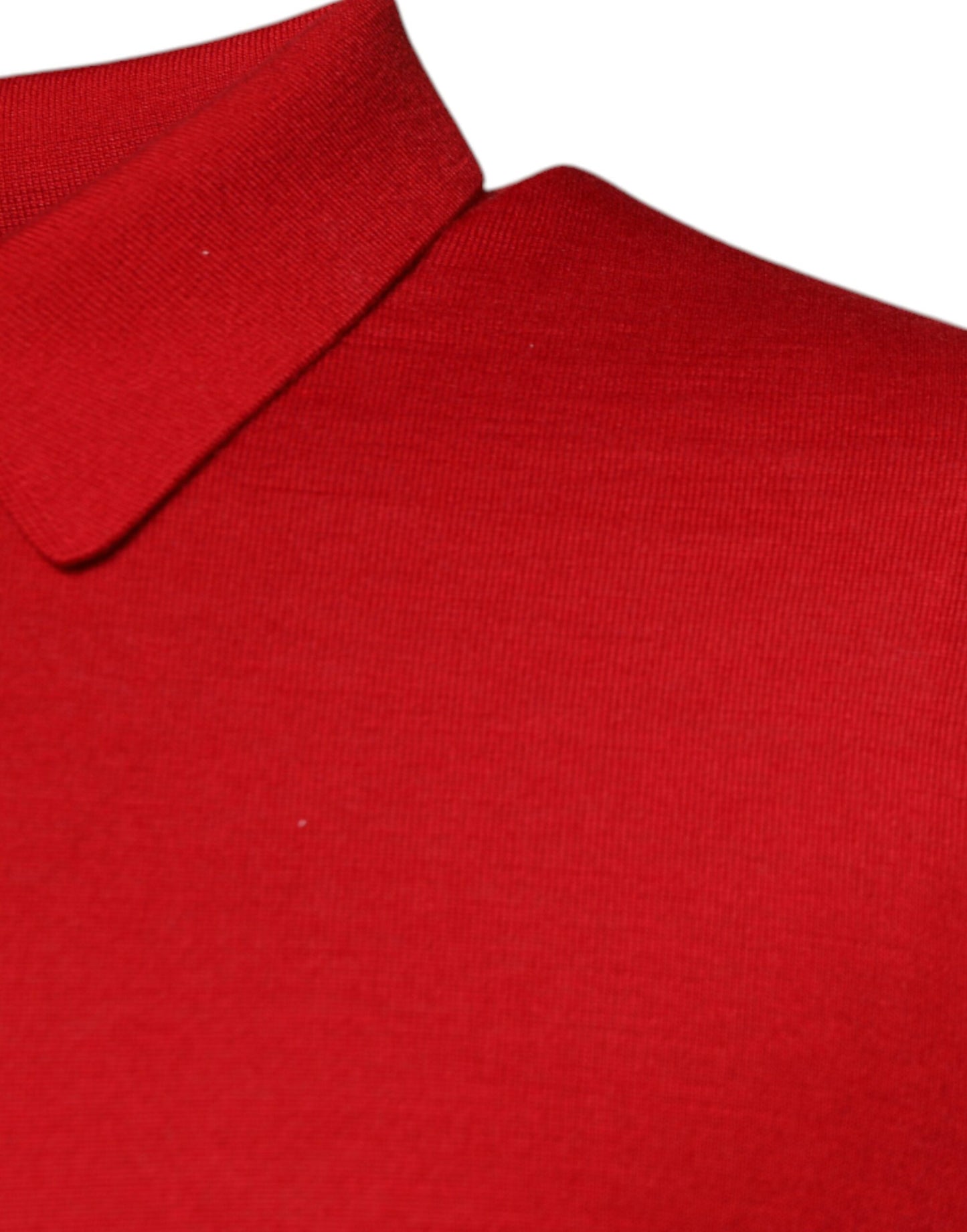 Dolce &amp; Gabbana Roter Kaschmirpullover mit Kragen