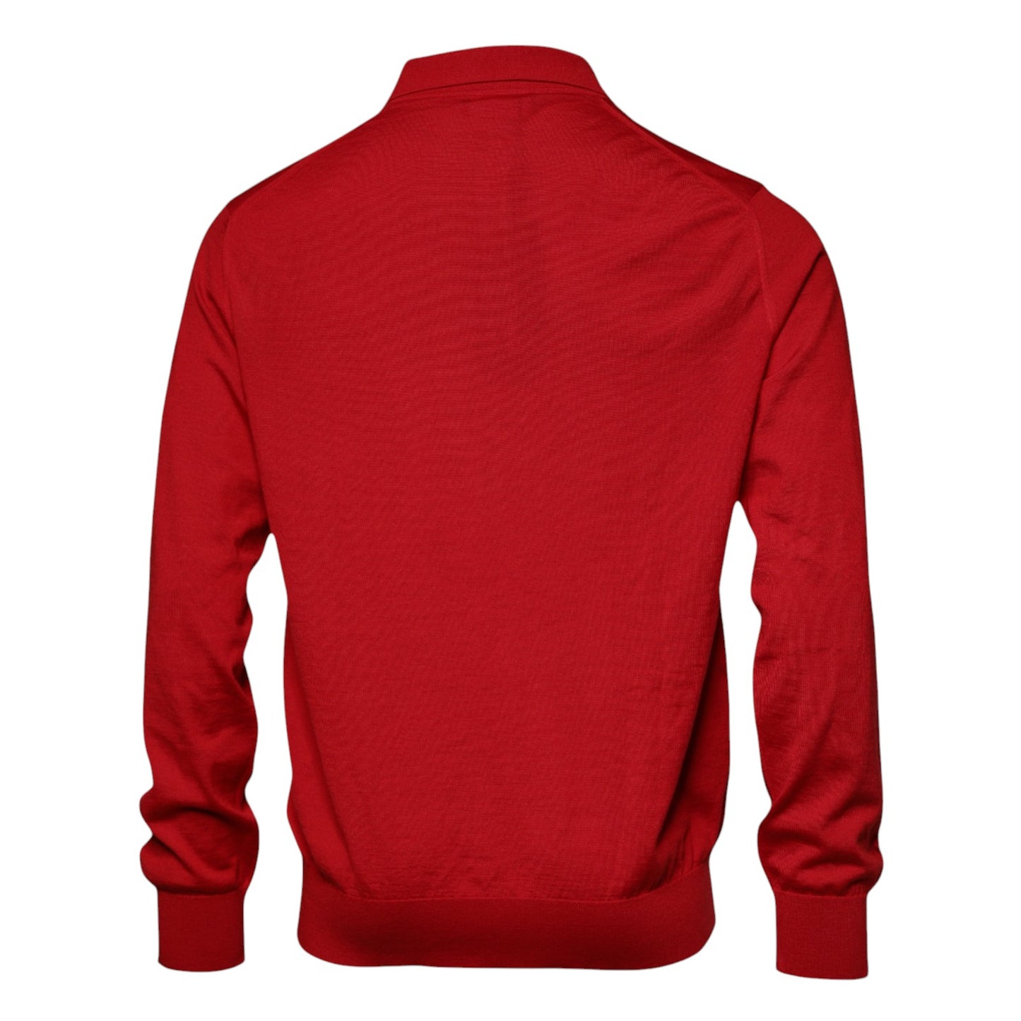 Dolce &amp; Gabbana Roter Kaschmirpullover mit Kragen