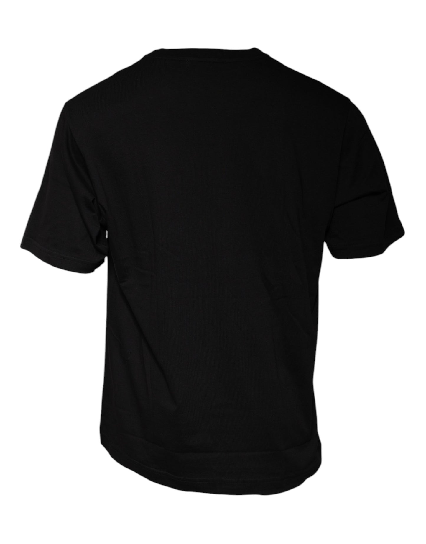Dolce &amp; Gabbana Black Logo Print Cotton Short Sleeve T-shirt