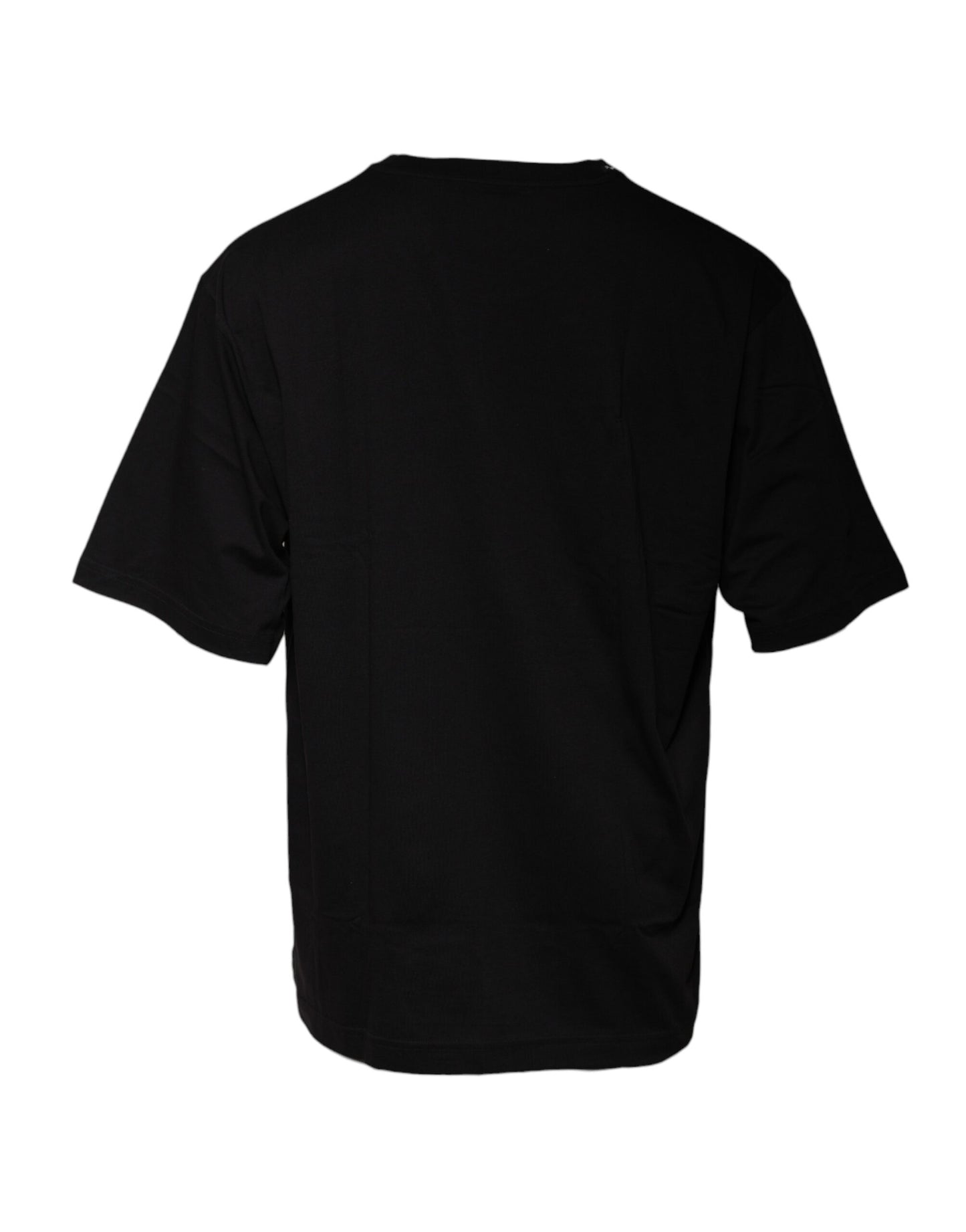 Dolce &amp; Gabbana Black Logo Print Cotton Short Sleeve T-shirt