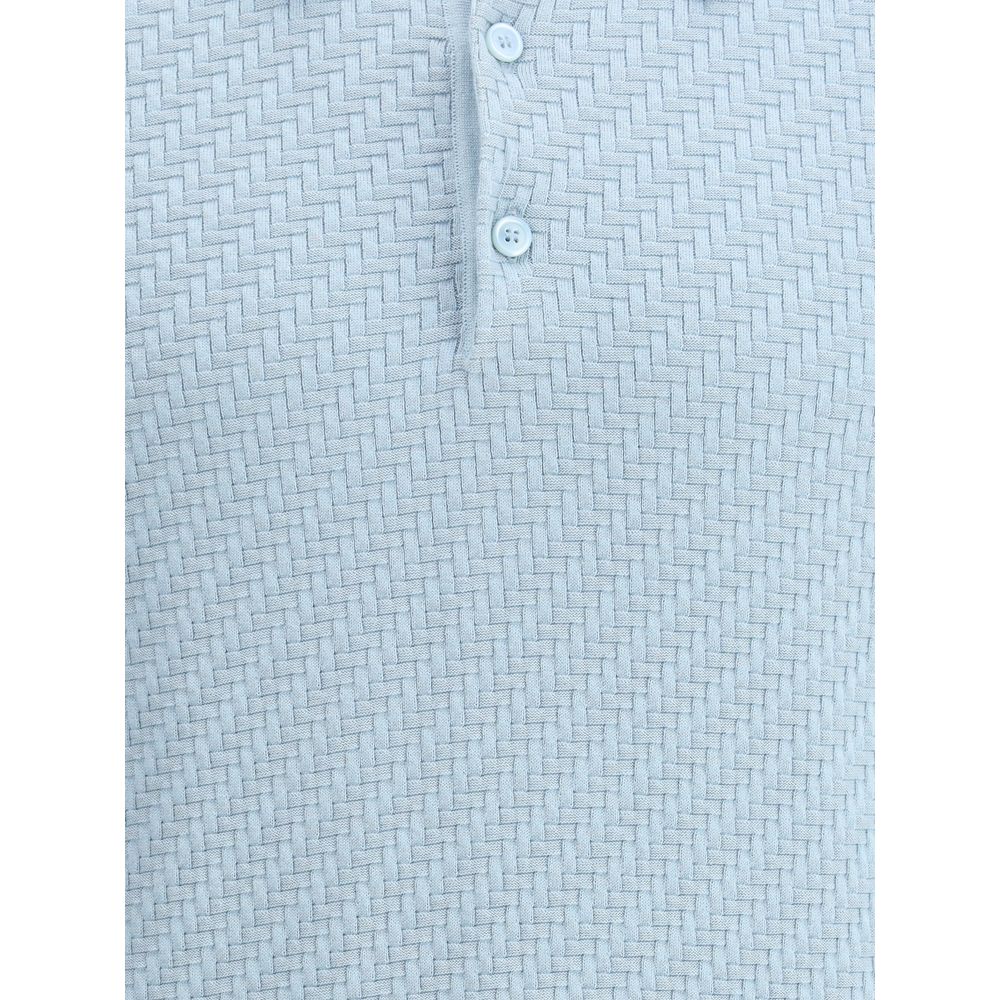 Brioni Polo Shirt with woven pattern