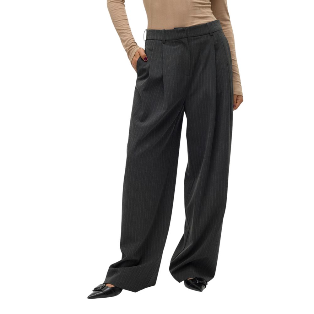 Vero Moda Gray Polyester Jeans &amp; Pant