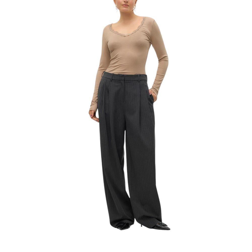 Vero Moda Gray Polyester Jeans &amp; Pant