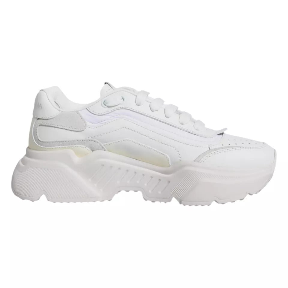 Dolce &amp; Gabbana White Daymaster Low Top Sneakers Shoes