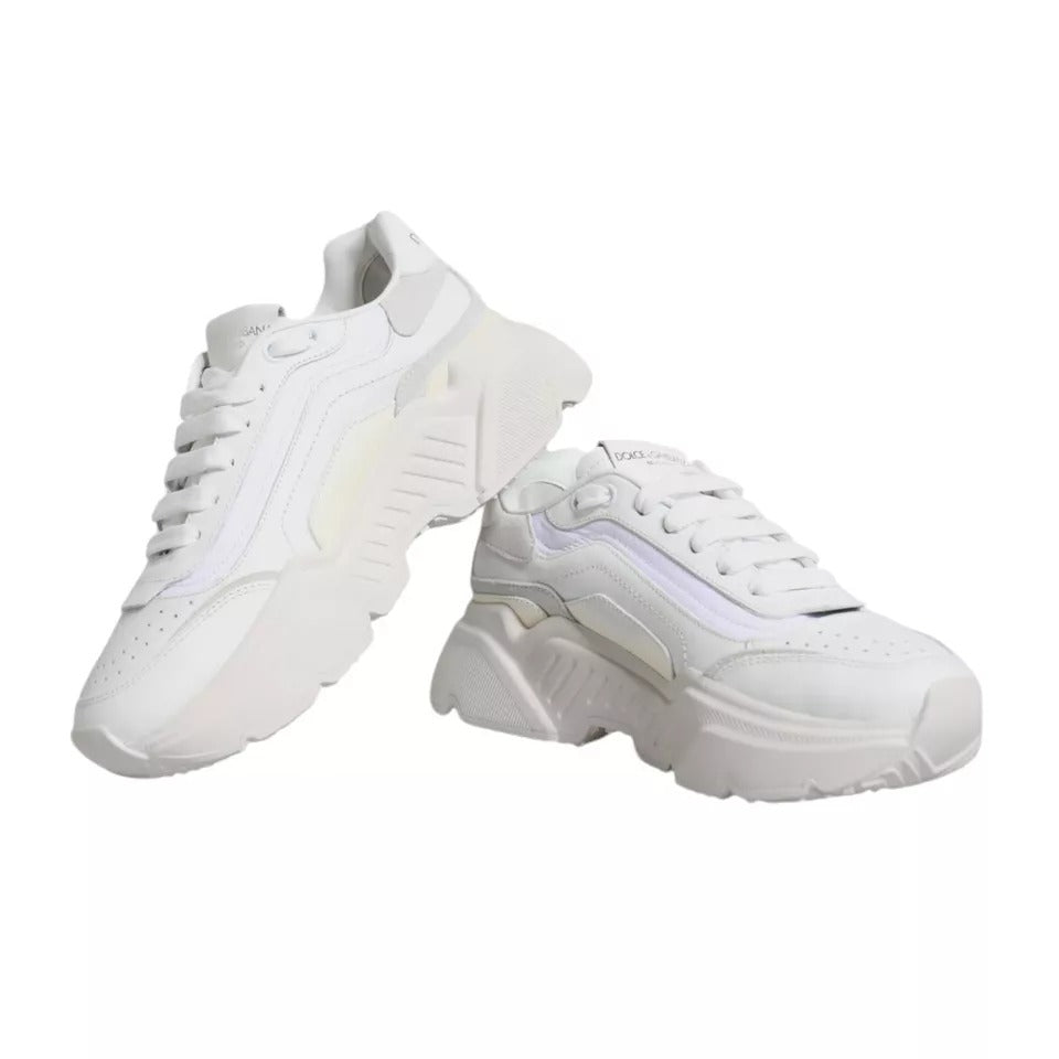 Dolce &amp; Gabbana White Daymaster Low Top Sneakers Shoes