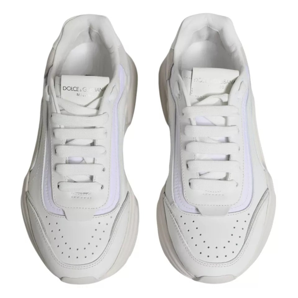 Dolce &amp; Gabbana White Daymaster Low Top Sneakers Shoes