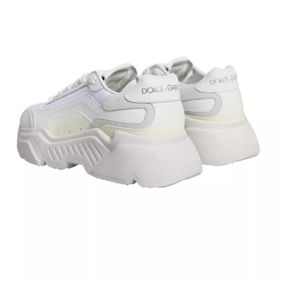 Dolce &amp; Gabbana White Daymaster Low Top Sneakers Shoes