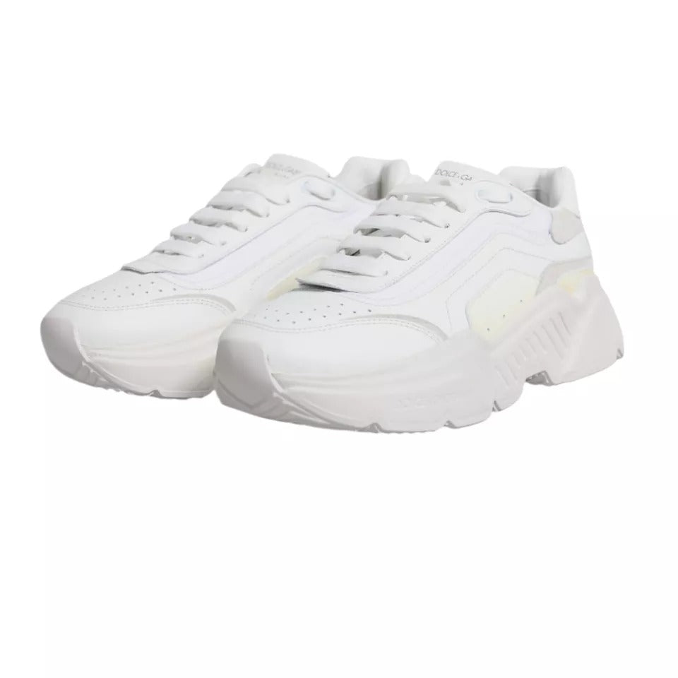 Dolce &amp; Gabbana White Daymaster Low Top Sneakers Shoes