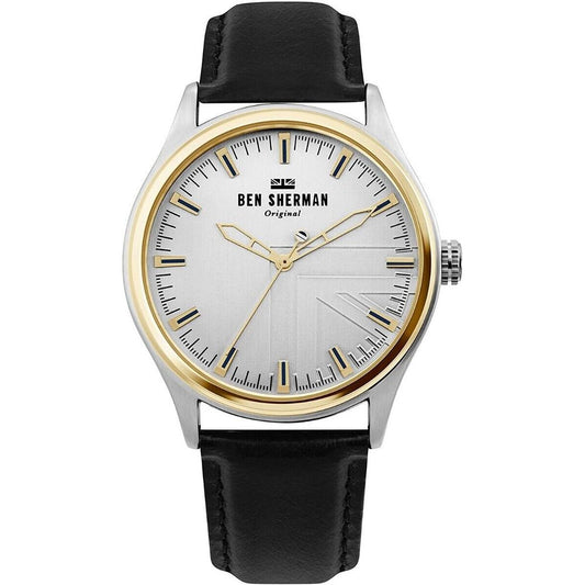 Ben Sherman – Schwarze Lederuhr