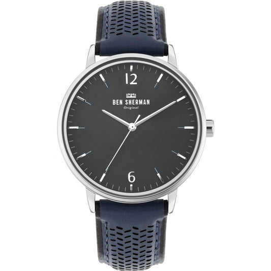 Ben Sherman – Blaue Lederuhr